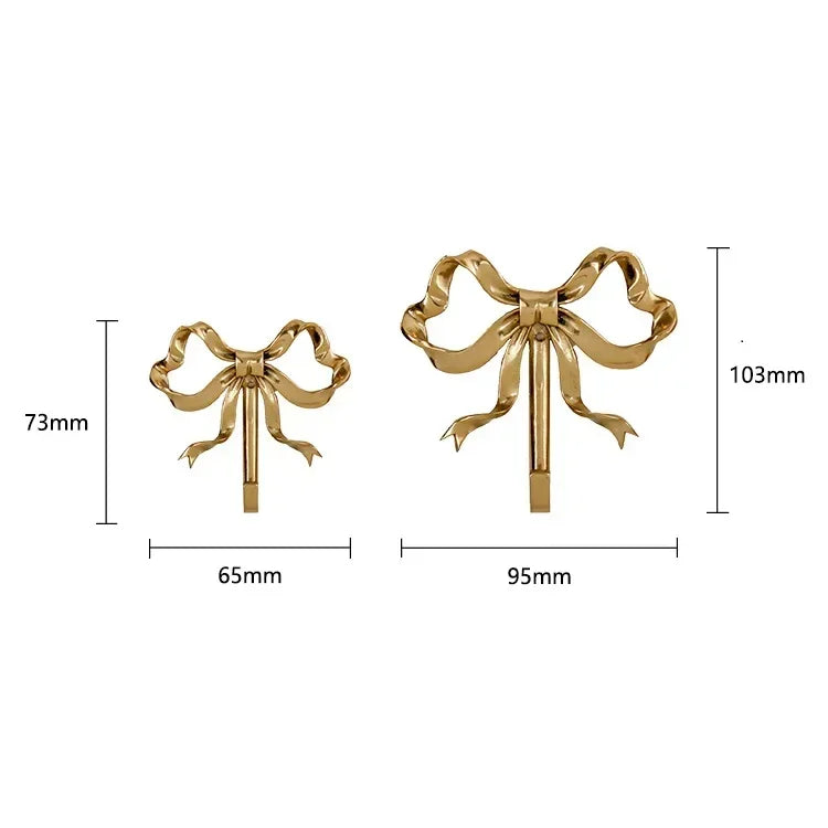 Gold Bow Wall Hook