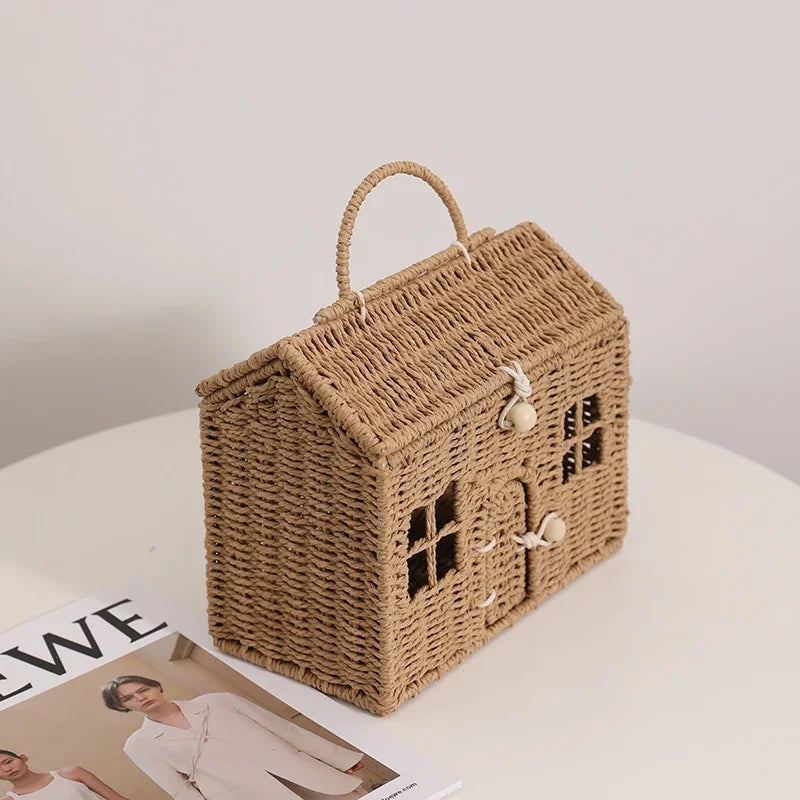 Woven House Basket