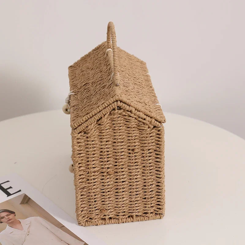 Woven House Basket