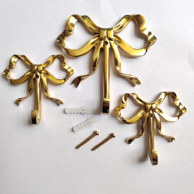 Gold Bow Wall Hook