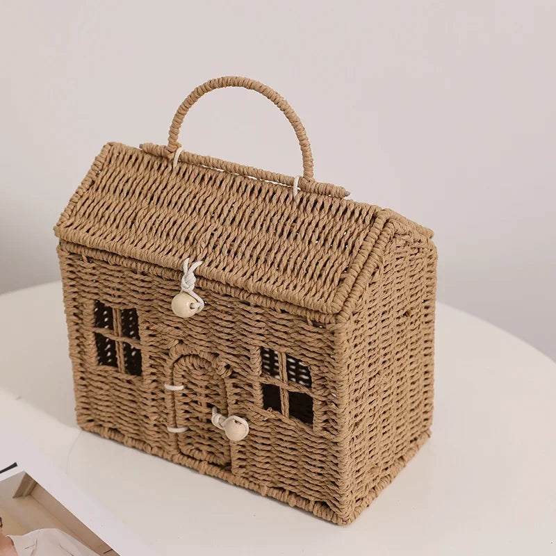 Woven House Basket
