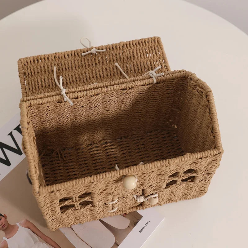Woven House Basket