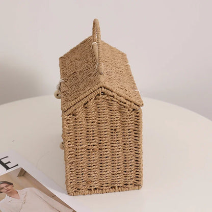 Woven House Basket