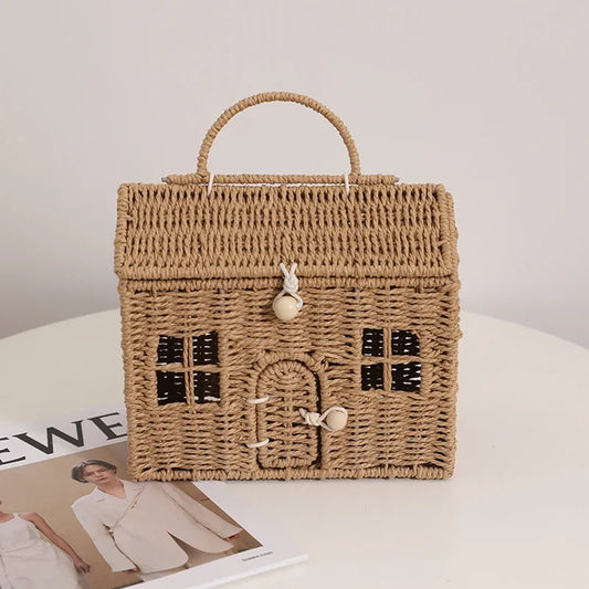 Woven House Basket